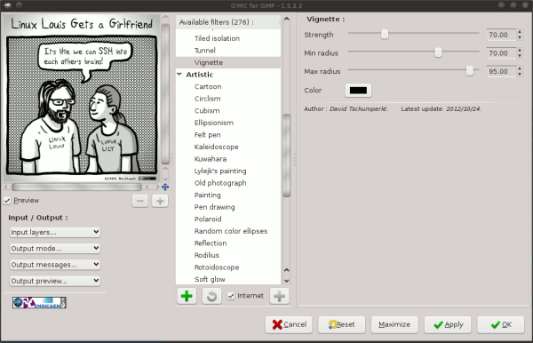 Erweiterte Bildverarbeitung mit GIMP und G'MIC