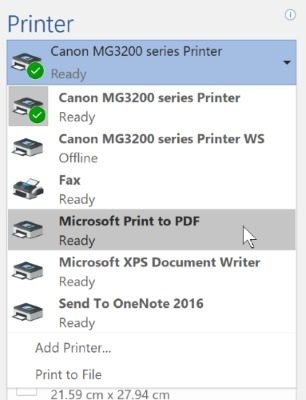 So speichern Sie Dateien als PDF in Windows 10 ohne zusätzliche Software